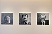 Frankreich, Cote d'Or, Dijon, von der UNESCO zum Weltkulturerbe erklärtes Gebiet, der Palast der Herzöge von Burgund, das Museum der schönen Künste, die Yan Pei Ming-Ausstellung, die Porträts von Donald Trump, Bashar al-Assad und Vladimir Poutine