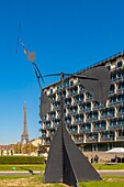 France, Paris, the Unesco headquarters and a mobile Calder\n