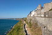 France, Manche, Cotentin, Granville, the Upper Town built on a rocky headland on the far eastern point of the Mont Saint Michel Bay\n