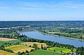 France, Eure, Barneville sur Seine, meander of the Seine (aerial view)\n