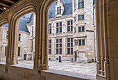 France, Cher, Bourges, Jacques Coeur palace, courtyard\n