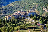 France, Alpes Maritimes, Parc Naturel Regional des Prealpes d'Azur, Gourdon, labeled Les Plus Beaux Villages de France\n