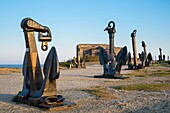 Frankreich, Finistere, Regionaler Naturpark Armorica, Halbinsel Crozon, Camaret-sur-Mer, Pointe de Pen-Hir, das Battle of the Atlantic Memorial Museum auf dem Gelände des Fort Kerbonn in einer ehemaligen Kasematte des Zweiten Weltkriegs