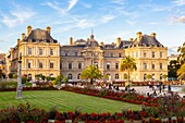 Frankreich, Paris, die Luxemburger Gärten, der Luxemburger Palast mit dem Senat