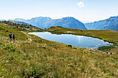 France, Isere, One of 5 Lakes of Vaujany\n