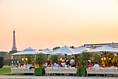 Frankreich, Paris, Tuileriengarten, Terrasse des Museums der dekorativen Künste Restaurant: Loulou