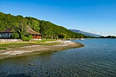 Frankreich, Savoie, Bourget-See, Aix les Bains, Alpenriviera, Strand und Seeufer in Conjux