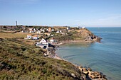 Frankreich, Pas de Calais, Cote d'Opale, Audinghen, GR-Küste von Cap Gris Nez