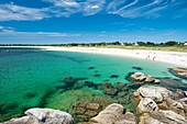 Frankreich, Finistere, Tregunc, Strand von Trevignon