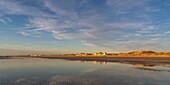 France, Somme, Marquenterre, Quend-Plage, view from the beach\n