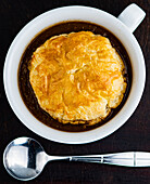 Guinness Beef Pot Pie Beef tips, diced vegetables, Guinness gravy and puff pastry
