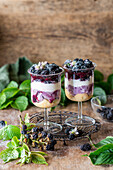 Blackberry trifle