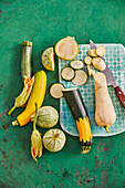 Assorted zucchini and squash