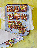 Vegan coconut crispy bars