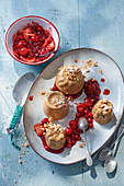 Espresso mousse with amaretti and summer berry compote