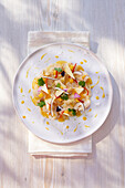 Ceviche with mango and coconut