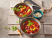 Rote Gemüsesuppe mit Kidneybohnen Version zu 13942092