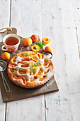 Apricot cake with thyme sugar