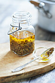 Homemade spiced oil