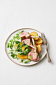 Mint-glazed rack of lamb from the hot air fryer