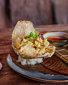 Sole tempura with Asian dip
