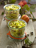 Preserved savoy cabbage with apples