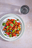 Mediterranean vegetables on a plate