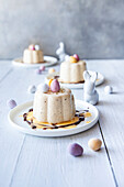 Easter eggnog panna cotta