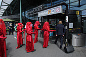 Air traffic pollution protest, Amsterdam, Netherlands