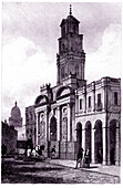 Royal Exchange, London, 19th century illustration