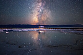 Milky Way over Chaka salt lake, Qinghai, China