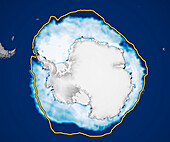 Antarctic sea ice, August 2023