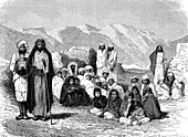 People of Afghanistan, 19th century illustration