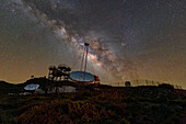 Milky Way over observatory