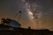 Milky Way over observatory