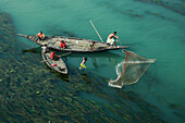 Fisherman casting net, Sirajganj, Bangladesh