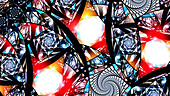 Stained-glass abstract illustration