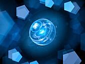 Antimatter plasma ball, conceptual illustration