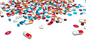 Assorted medication, illustration