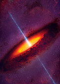 Artwork of Active Galactic Nucleus