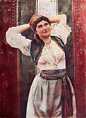 Turkish woman in indoor costume