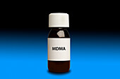 MDMA bottle, illustration