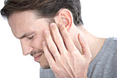 Man with earache