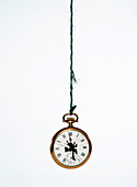 Pocket watch with broken display