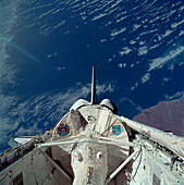 Spacelab-J module in Shuttle cargo bay, STS-47
