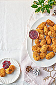 Pancetta and cheddar cranberry croquettes
