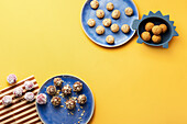 Four kinds of sweet energy balls for children