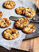 Florentines with dried fruit and chocolate base