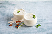 Almond and mint lassi