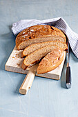 Rye crusty bread with sourdough